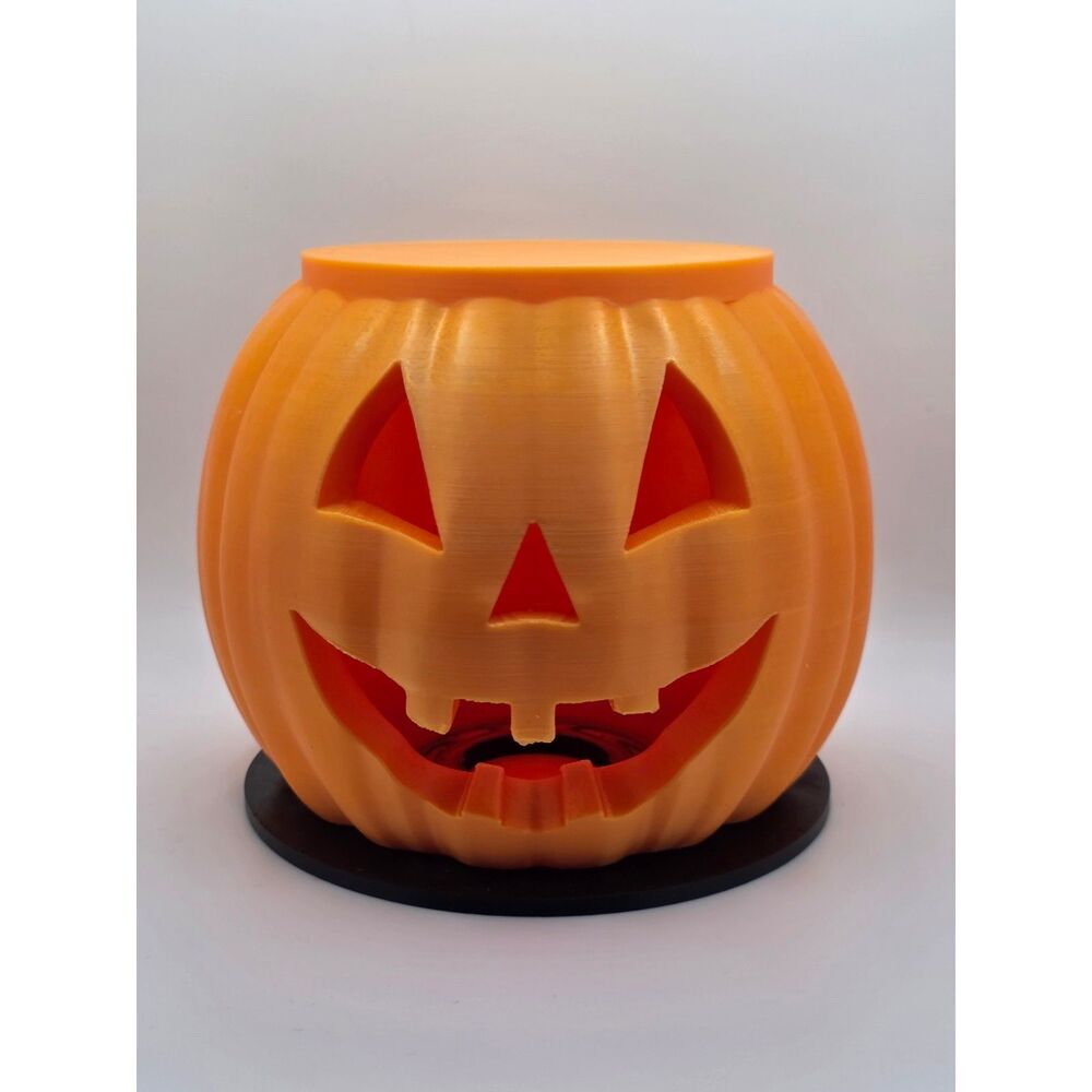 5-Inch Jack-O'-Lantern Pumpkin Candle Holder Stand (4-Inch Top Base)